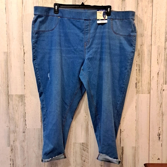 0624 Terra & Sky Mid Rise Tummy Control Stretchy Skinny Jeans - Picture 1 of 7